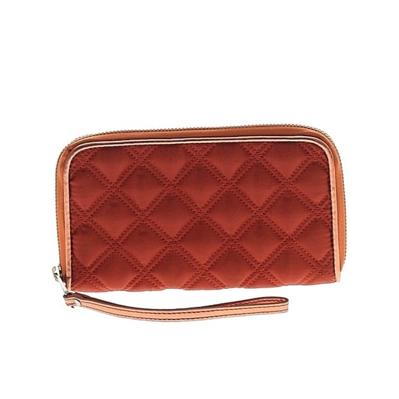 Marc Jacobs Quilted Wristlet Wallet, Rust, EUC - Picture 1 of 13